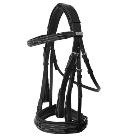 Cabezada de montar doble rienda Luna Luxe de Lexhis