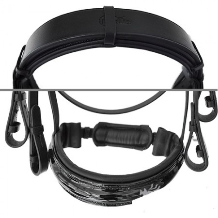 Cabezada de montar doble rienda Luna Luxe de Lexhis