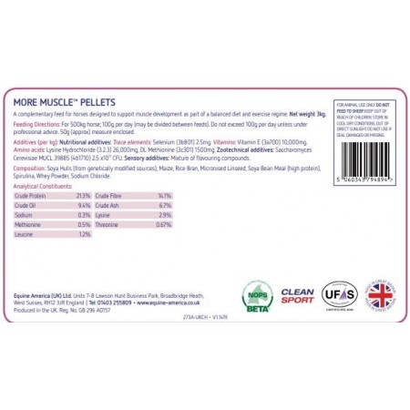 MORE MUSCLE™ PELLETS para la capacidad muscular 3 kg