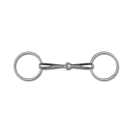 Filete inoxidable para caballo de 16mm con anillas de WALDHAUSEN