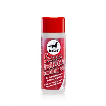 Gel para trenzado de crin y cola 5 estrellas Braiding Gel 200ml de LEOVET