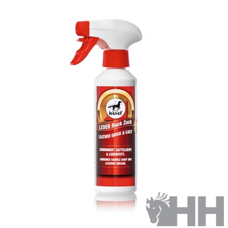 Pulverizador de Jaboncillo y grasa para cuero Quick & Easy 250ml de LEOVET