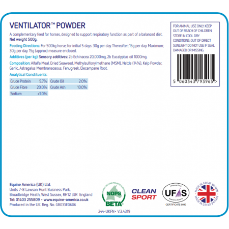 VENTILATOR™ en polvo para una respiración saludable 500 g