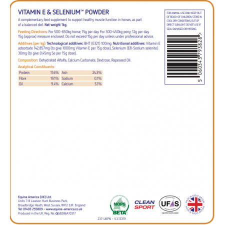VITAMIN E & SELENIUM™ en polvo 1kg