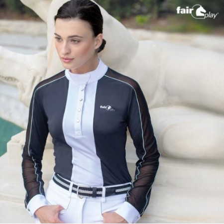 Long Sleeve Polo de competición Fair Play Claire