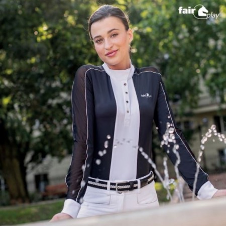 Long Sleeve Polo de competición Fair Play Claire
