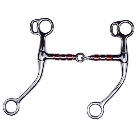 Bocado de entrenamiento con rodillos para caballo de Feeling