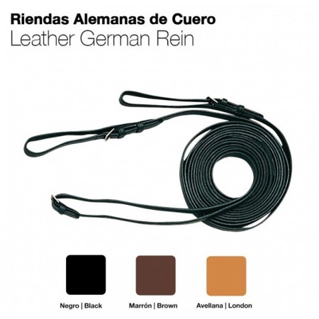 Riendas Alemanas de Cuero de ZALDI
