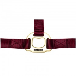 Cabezada de cuadra de nylon con hebillas satinado dorado de EQUITHÈME