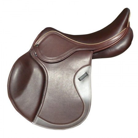 Silla de Montar de Salto Cuero Doble con Puentes Intercambiables de OMEGA LINE