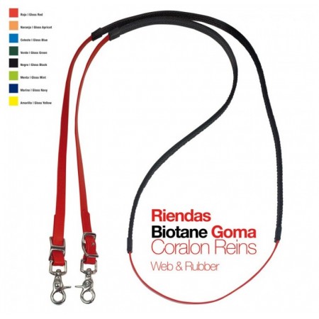Riendas Biotane con goma de ZALDI