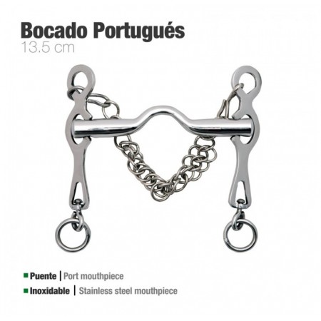 Bocado portugués Zaldi inox Rocio C31-15A