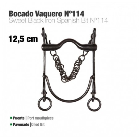 Bocado vaquero Eco. Nº114 Pavonado...