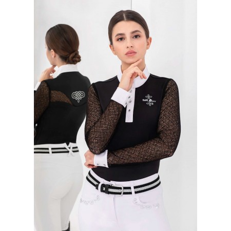 Polo de Competición Cecile Rose Gold de Fair Play Manga Larga
