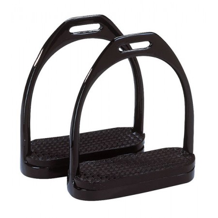 Estribos para silla de montar de acero barnizado