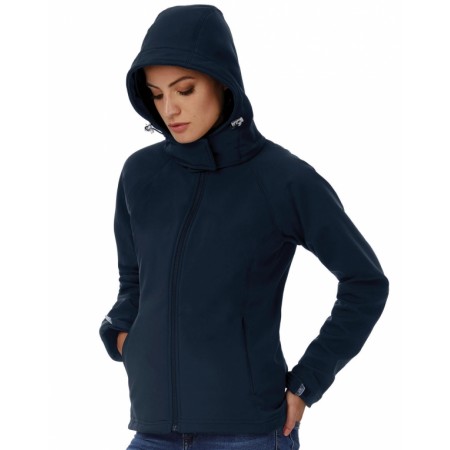 Chaqueta Personalizable Softshell con Capucha para Mujer