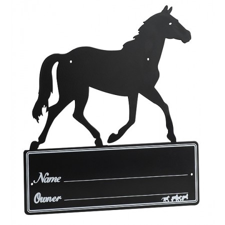 Placa de box "Silueta de Caballo"