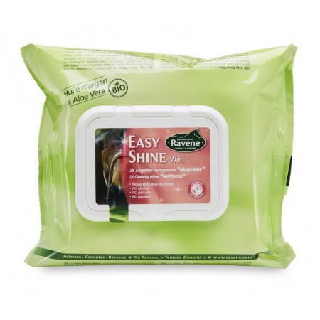 Toallitas Limpiadoras para Caballos Easy Shine Wipe de Ravene