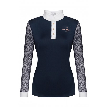 Polo de Competición Cecile Rose Gold de Fair Play Manga Larga