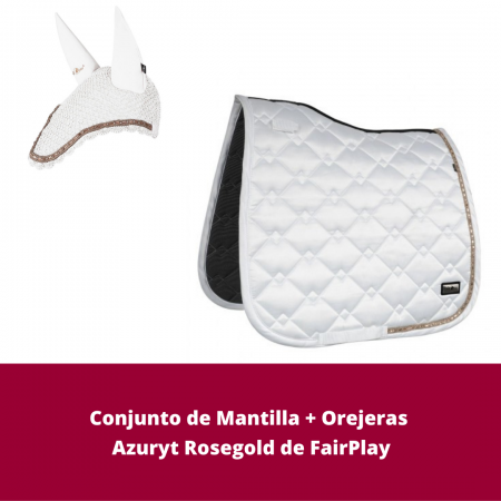 Pack de Mantilla y Orejeras Azuryt Rosegold de Fair Play