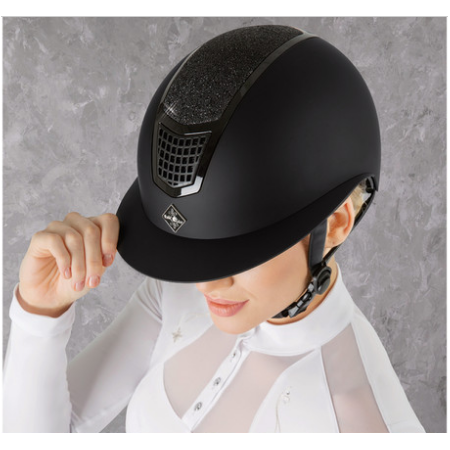 Casco de Equitación con Visera Plana Quantinum Eclipse W-V de FP