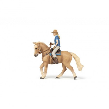 Caballo Western con Amazona de Papo
