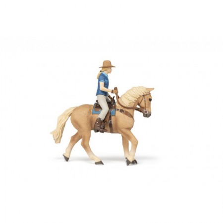 Caballo Western con Amazona de Papo