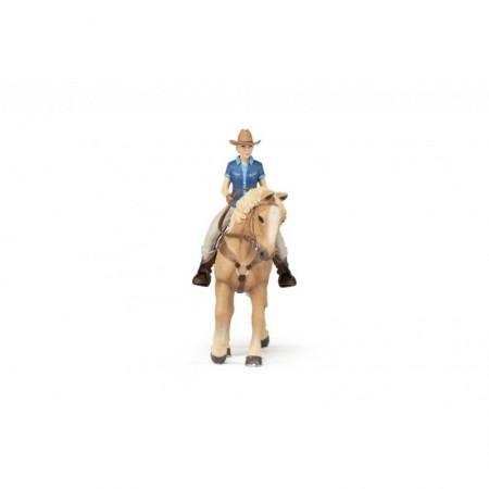 Caballo Western con Amazona de Papo