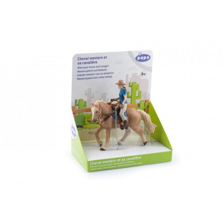 Caballo Western con Amazona de Papo