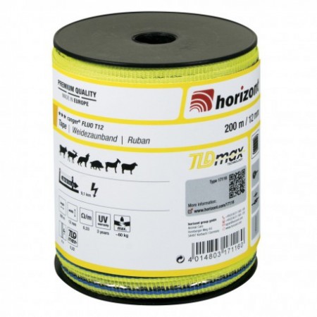 Cinta de Pastor Eléctrico "Ranger" Fluo 12 mm de Horizon