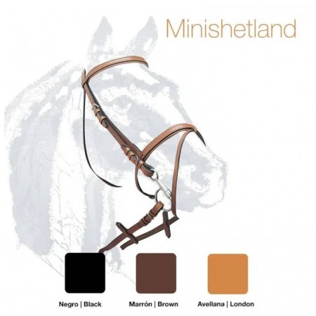 Cabezada de Cuero Mini-Shetland de Zaldi