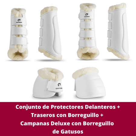 Conjunto de Protectores Delanteros + Traseros + Campanas con Borreguillo de Gatusos