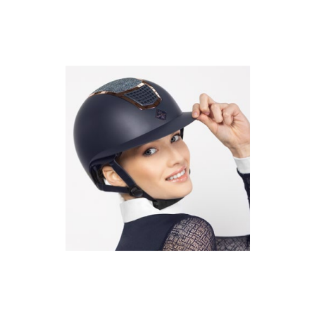 Casco de Equitación Quantinum Eclipse Rosegold W-V de Fair Play
