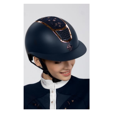 Casco de Montar a Caballo Quantinum Chic con Visera Plana de Fair Play