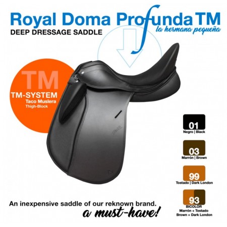 Silla de montar de doma Royal Doma Profunda TM de Zaldi