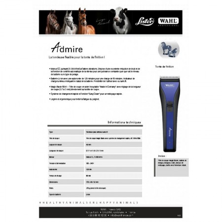 Esquiladora "ADMIRE" de Wahl