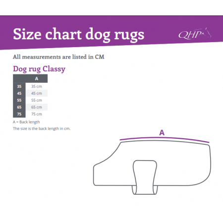 OT Manta de Perro Classy de QHP Rosa Talla 35 cm