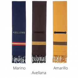 Manta estribera HH lona con bolsos