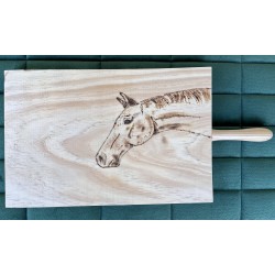 Juego de Madera Tabla, Pala y  Cuenco Dibujados a Mano 2