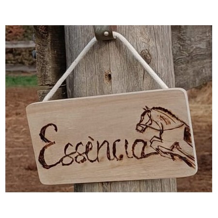 Placa de Madera Personalizada de Bellahorse