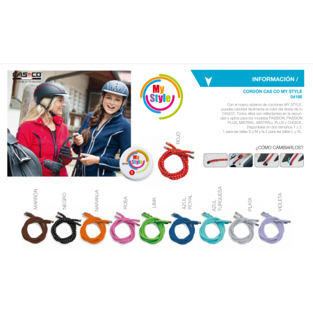 Cordón "MY STYLE" para personalizar tu casco de CAS-CO