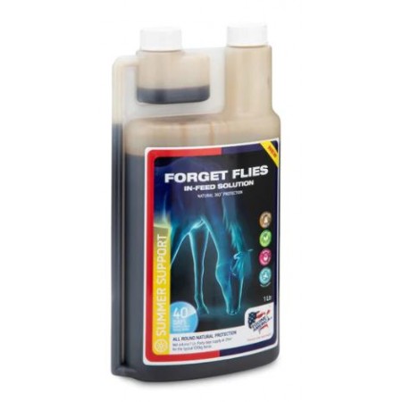Forget Flies IN-FEED Solution de EQUINE AMERICA 1L