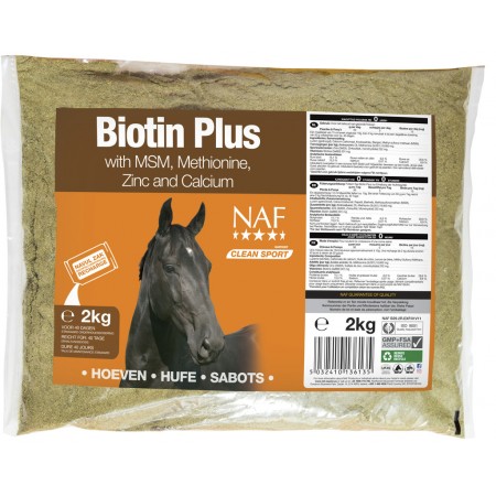 Recarga (2kg) Biotina para caballo Biotin Plus de NAF