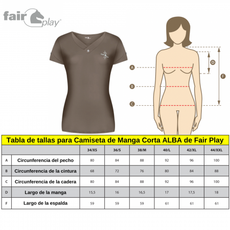 Camiseta de Manga Corta "Alba" de FairPlay