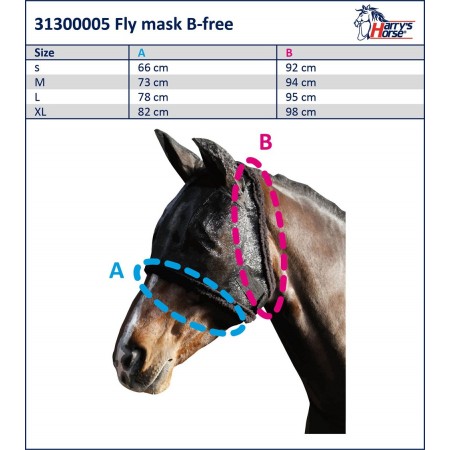 Máscara de moscas "B-FREE" de HARRY'S HORSE