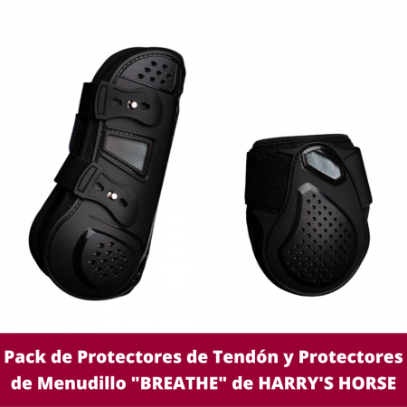 Pack Protectores de Tendón + Protectores de Menudillo "BREATHE" de HARRY'S HORSE