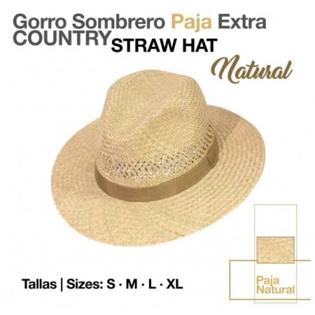 Sombrero "EXTRA COUNTRY NATURAL" de ZALDI