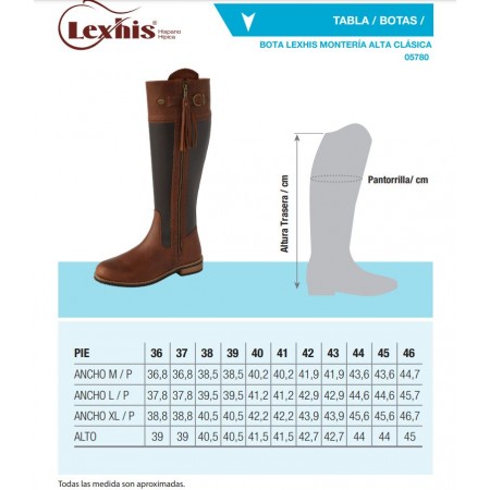 Botas de equitación "MONTERIA" alta clásica de HISPANO HIPICA