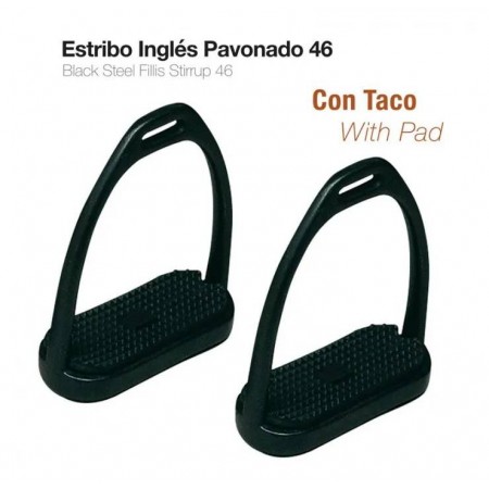 Estribo inglés pavonado con taco de ZALDI
