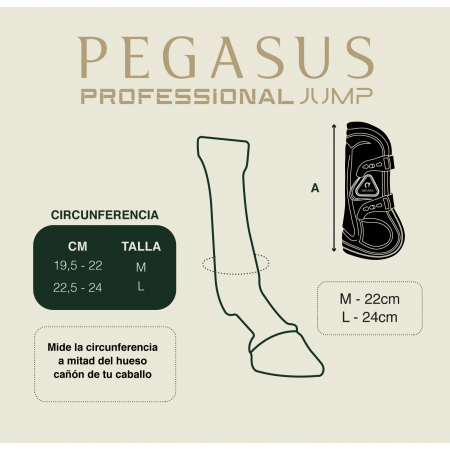 OT Protectores Delanteros PEGASUS de Gatusos Negro Talla M